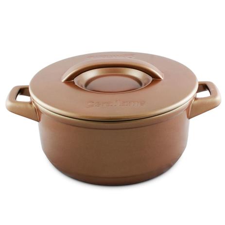 Caçarola Duo Em Cerâmica 28cm Cobre Ceraflame Menor preço em Caçarola Duo Em Cerâmica 28cm Cobre Ceraflame