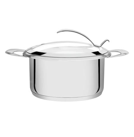 Caçarola em Aço Inox Funda e Revestimento Interno Cerâmico Rotonda Ceramic Tramotina - 24 Cm / 5.9 Lt - Tramontina Menor preço em Caçarola em Aço Inox Funda e Revestimento Interno Cerâmico Rotonda Ceramic Tramotina - 24 Cm / 5.9 Lt - Tramontina