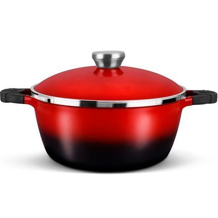 Caçarola Em Alumínio Vermelha Proteus 24cm 9878 Mta Menor preço em Caçarola Em Alumínio Vermelha Proteus 24cm 9878 Mta
