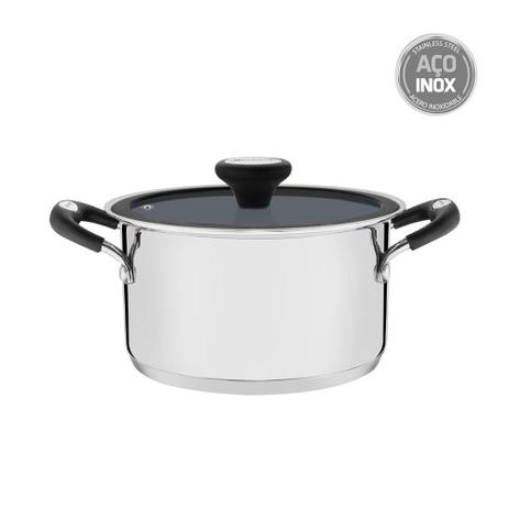 Caçarola Funda Tramontina Solar Aço Inox Revestimento Cerâmico 20 cm 3,6l Menor preço em Caçarola Funda Tramontina Solar Aço Inox Revestimento Cerâmico 20 cm 3,6l