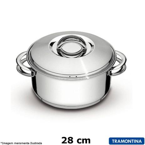 Caçarola Inox 28 cm Solar - Tramontina Menor preço em Caçarola Inox 28 cm Solar - Tramontina