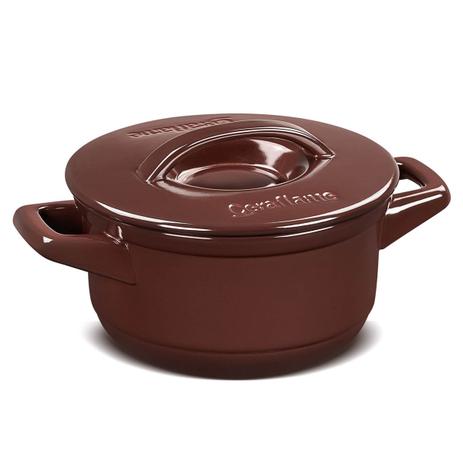 Caçarola Mini Duo 16cm Chocolate Ceraflame Menor preço em Caçarola Mini Duo 16cm Chocolate Ceraflame
