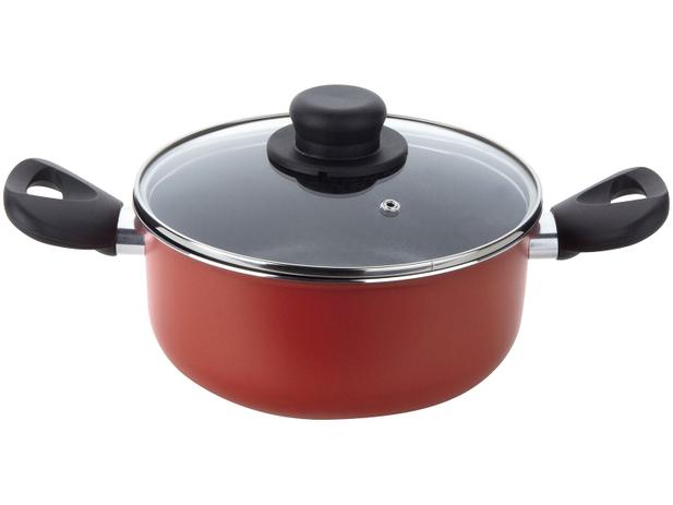 Caçarola Multiflon Antiaderente 3,5L 22cm 1,4mm - com Tampa Páprika 73222 Menor preço em Caçarola Multiflon Antiaderente 3,5L 22cm 1,4mm - com Tampa Páprika 73222