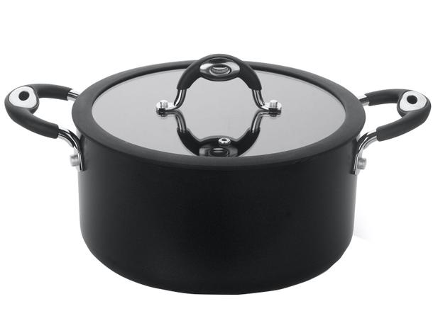 Caçarola Multiflon Antiaderente 5,4L 24cm 3mm - com Tampa Dom 49224 Menor preço em Caçarola Multiflon Antiaderente 5,4L 24cm 3mm - com Tampa Dom 49224