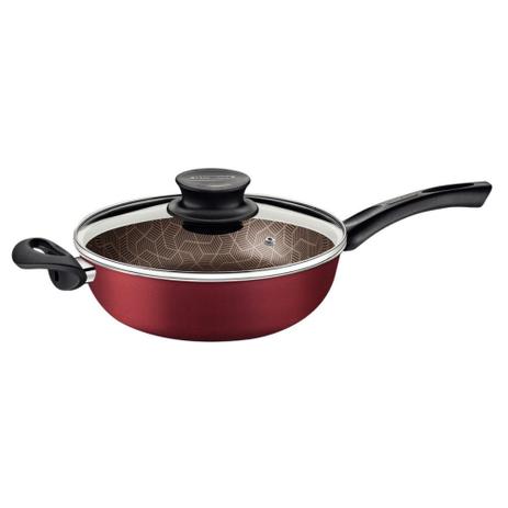 Caçarola Multiuso Paris em Alumínio 26 cm 3,6 L com Revestimento Antiaderente Starflon Max Vermelho Tramontina 28518/726 Menor preço em Caçarola Multiuso Paris em Alumínio 26 cm 3,6 L com Revestimento Antiaderente Starflon Max Vermelho Tramontina 28518/726