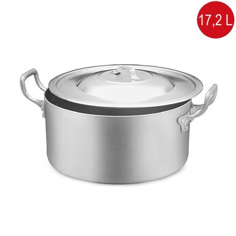 Caçarola (Panela) de Alumínio Linha Hotel 3mm NR. 36 36cm(D)x17cm(A) 17,2 L - Abc Menor preço em Caçarola (Panela) de Alumínio Linha Hotel 3mm NR. 36 36cm(D)x17cm(A) 17,2 L - Abc