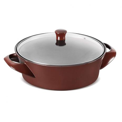 Caçarola Panela Wok 3L Ceraflame 11cmx34cmx43cm Chocolate Menor preço em Caçarola Panela Wok 3L Ceraflame 11cmx34cmx43cm Chocolate