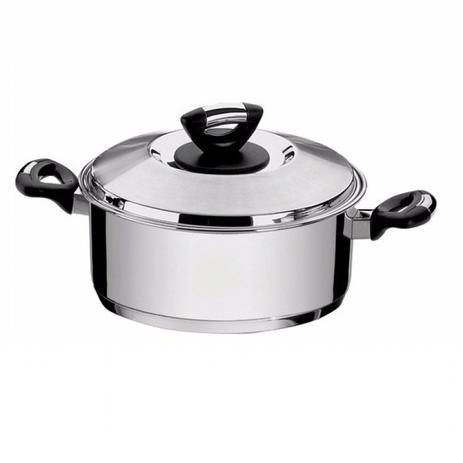 Caçarola Rasa Aço Inox com Fundo Triplo 2,9L Solar Baquelite Tramontina Menor preço em Caçarola Rasa Aço Inox com Fundo Triplo 2,9L Solar Baquelite Tramontina
