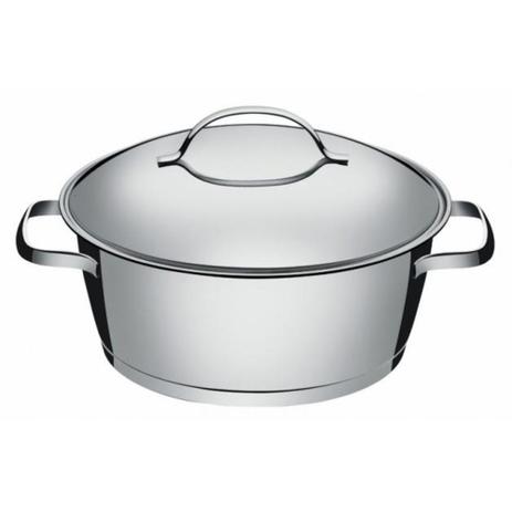 Caçarola rasa em aço inox com fundo triplo 4,2 litros - Allegra - Tramontina Menor preço em Caçarola rasa em aço inox com fundo triplo 4,2 litros - Allegra - Tramontina