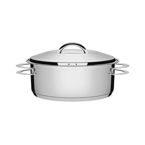 Caçarola Rasa Inox Fundo Triplo Solar 24cm 4,7l Tramontina Menor preço em Caçarola Rasa Inox Fundo Triplo Solar 24cm 4,7l Tramontina