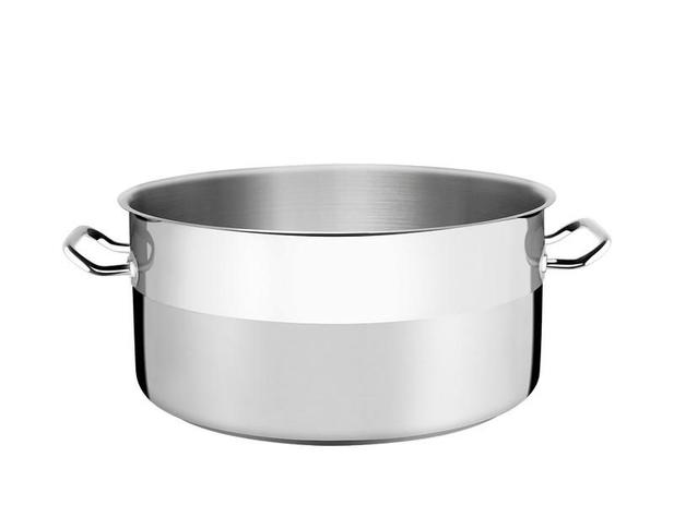 Caçarola Rasa Sem Tampa Aço Inox com Fundo Triplo 40cm Professional - Tramontina Menor preço em Caçarola Rasa Sem Tampa Aço Inox com Fundo Triplo 40cm Professional - Tramontina