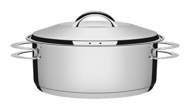 Caçarola Rasa Solar em Aço Inox e fundo triplo de 1,4 litros - TRAMONTINA Menor preço em Caçarola Rasa Solar em Aço Inox e fundo triplo de 1,4 litros - TRAMONTINA