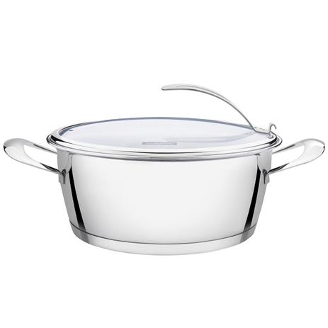 Caçarola Rasa Tramontina 62363224 3.3 L 22Cm Inox Tampa De Vidro Menor preço em Caçarola Rasa Tramontina 62363224 3.3 L 22Cm Inox Tampa De Vidro