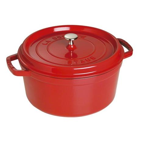 Cacarola redonda 30 cm cereja - Staub Ferro Menor preço em Cacarola redonda 30 cm cereja - Staub Ferro