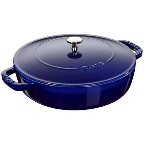 Caçarola redonda baixa chistera staub azul marinho Menor preço em Caçarola redonda baixa chistera staub azul marinho