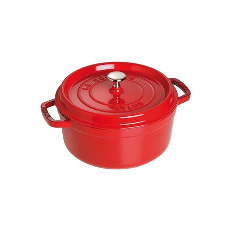 Caçarola redonda de ferro fundido staub 24cm cereja é ruim? Caçarola redonda de ferro fundido staub 24cm cereja é boa?