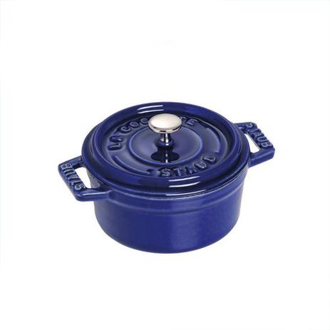 Caçarola Redonda em Ferro Fundido 22cm Staub Azul Menor preço em Caçarola Redonda em Ferro Fundido 22cm Staub Azul