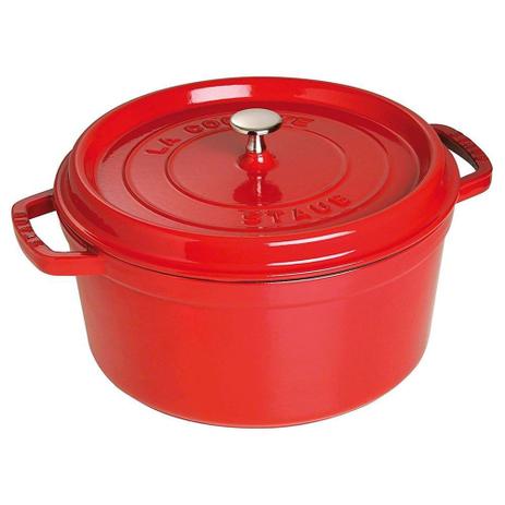 Caçarola Redonda Staub la Cocotte Vermelho Cereja 28cm - Zwilling Menor preço em Caçarola Redonda Staub la Cocotte Vermelho Cereja 28cm - Zwilling