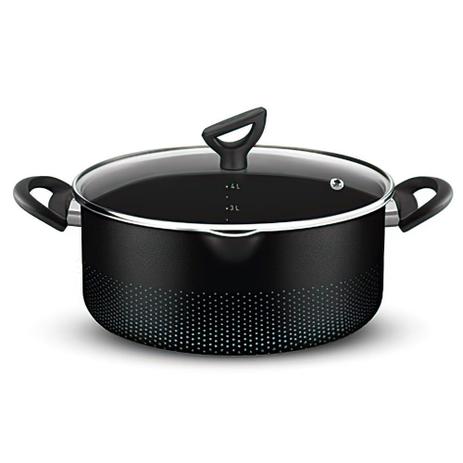 Caçarola Smart antiaderente de alumínio 24cm Rochedo Menor preço em Caçarola Smart antiaderente de alumínio 24cm Rochedo