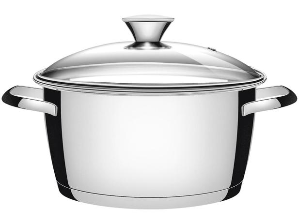 Caçarola Tramontina Inox 3,1L 20cm com Tampa - Allegra Funda Menor preço em Caçarola Tramontina Inox 3,1L 20cm com Tampa - Allegra Funda