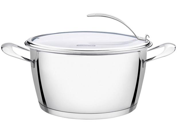 Caçarola Tramontina Inox 4,2L 22cm com Tampa - Ventura Funda Menor preço em Caçarola Tramontina Inox 4,2L 22cm com Tampa - Ventura Funda