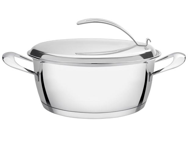 Caçarola Tramontina Inox 4,2L 24cm com Tampa - Ventura 62363/240 Menor preço em Caçarola Tramontina Inox 4,2L 24cm com Tampa - Ventura 62363/240