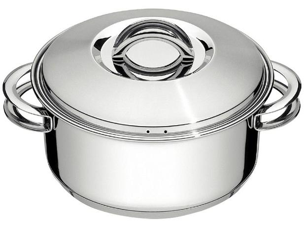 Caçarola Tramontina Inox 7,1L com Tampa - Solar 62503/280 Menor preço em Caçarola Tramontina Inox 7,1L com Tampa - Solar 62503/280