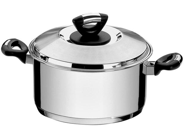 Caçarola Tramontina Inox 8,4L 28cm com Tampa - Allegra Funda Menor preço em Caçarola Tramontina Inox 8,4L 28cm com Tampa - Allegra Funda