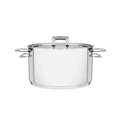Caçarola Tramontina linha Brava em aço inox com fundo triplo 24 cm Menor preço em Caçarola Tramontina linha Brava em aço inox com fundo triplo 24 cm