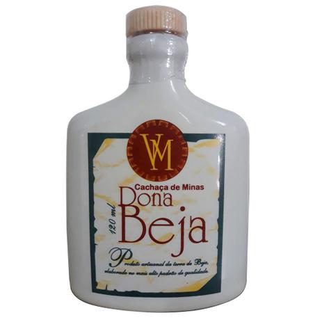 Cachaça Dona Beja Classic louça 120ml Menor preço em Cachaça Dona Beja Classic louça 120ml