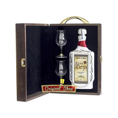 Cachaça Dona Beja - Sarau - louça com box 750ml Menor preço em Cachaça Dona Beja - Sarau - louça com box 750ml