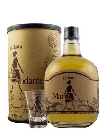 Cachaça Maria Andante Ouro c/ Box 670ml Menor preço em Cachaça Maria Andante Ouro c/ Box 670ml