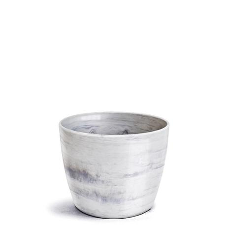 Cachepô Redondo Nutriplan Elegance Branco Carrara 12x15 N3 Menor preço em Cachepô Redondo Nutriplan Elegance Branco Carrara 12x15 N3