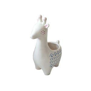 Cachepot cerâmica animals dots giraffe fd branco gde 13x8x19,5cm - Urban Menor preço em Cachepot cerâmica animals dots giraffe fd branco gde 13x8x19,5cm - Urban