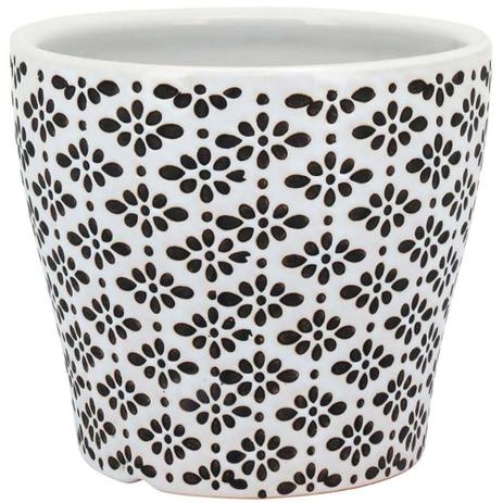Cachepot Vaso Cerâmica Serafim Floral Cachepô 14x12,5cm - Homeco Menor preço em Cachepot Vaso Cerâmica Serafim Floral Cachepô 14x12,5cm - Homeco