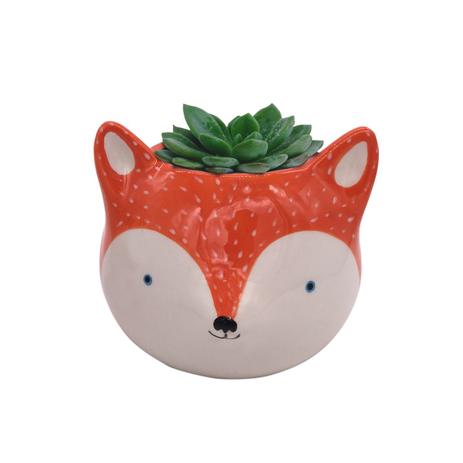 Cachepot, Vaso Decorativo De Cerâmica Fox Laranja Urban - H40101 Menor preço em Cachepot, Vaso Decorativo De Cerâmica Fox Laranja Urban - H40101