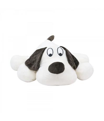 Cachorro Branco Deitado 50cm - Pelúcia - Produtos infinity presentes Menor preço em Cachorro Branco Deitado 50cm - Pelúcia - Produtos infinity presentes