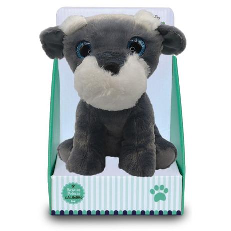 Cachorro de Pelúcia 17cm - Schnauzer - Unik Toys Menor preço em Cachorro de Pelúcia 17cm - Schnauzer - Unik Toys