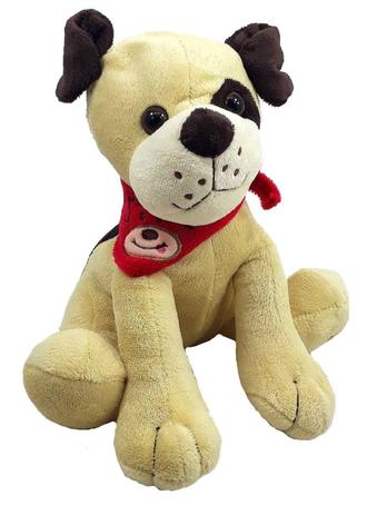 Cachorro Pelúcia Dog 24 cm com som Bege - Bbr Menor preço em Cachorro Pelúcia Dog 24 cm com som Bege - Bbr