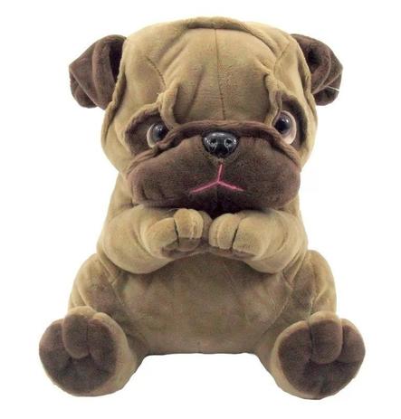 Cachorro Pug Bicho De Pelúcia 24 cm - Fofy toys Menor preço em Cachorro Pug Bicho De Pelúcia 24 cm - Fofy toys