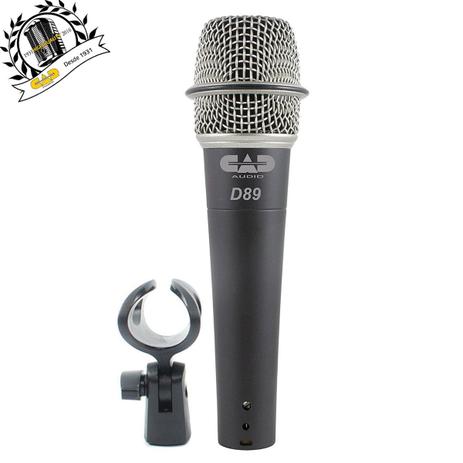 CAD - ÁUDIO Microfone Dinâmico Supercardióide D89 - Cad audio Menor preço em CAD - ÁUDIO Microfone Dinâmico Supercardióide D89 - Cad audio