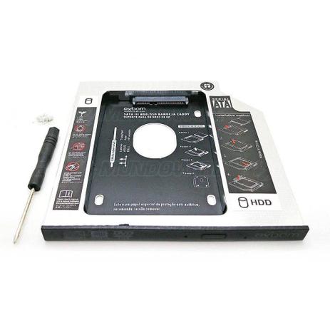 Caddy Adaptador Dvd Para Hd Ou Ssd Sata Notebook Drive 9.5mm - Exbom ou knup é boa?