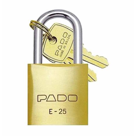 Cadeado 25mm latao com chave / un / pado Menor preço em Cadeado 25mm latao com chave / un / pado