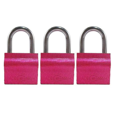 Cadeado 30mm Rosa Kit com 3 Peças 9 Chaves Simples Shenling Padloc - Shenling padlock Menor preço em Cadeado 30mm Rosa Kit com 3 Peças 9 Chaves Simples Shenling Padloc - Shenling padlock