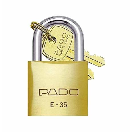 Cadeado 40mm latao com chave / un / pado Menor preço em Cadeado 40mm latao com chave / un / pado