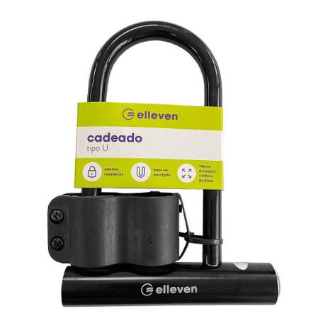 Cadeado Bike Bicicleta U Lock Trava Chave 21 X 14cm Elleven é boa?