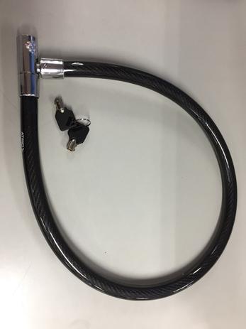 Cadeado com Chave para Bike 20mm de Diâmetro 100cm Comprimento Aço/Silicone Preto Atrio - BI097 Menor preço em Cadeado com Chave para Bike 20mm de Diâmetro 100cm Comprimento Aço/Silicone Preto Atrio - BI097