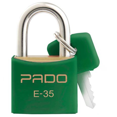 Cadeado com Chaves Colors - E 35mm - Verde - Pado Menor preço em Cadeado com Chaves Colors - E 35mm - Verde - Pado