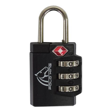 Cadeado Com Segredo TSA Lock - Preto - Polo King - Luxcel Menor preço em Cadeado Com Segredo TSA Lock - Preto - Polo King - Luxcel