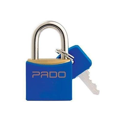 Cadeado de latão 20 mm azul (Azul) - Pado Menor preço em Cadeado de latão 20 mm azul (Azul) - Pado